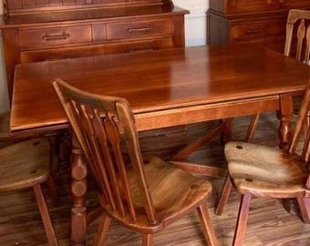 Cushman Colonial Creations Manchester Cross Stretcher Table No. 5–47 Rustic Home Decor Lover Antiques and Vintage