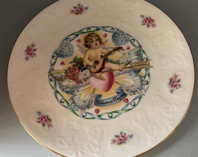 Vintage Royal Doulton My Valentine Collectors Plate Cherub Playing An Instrument Bone China Lover Antiques and Vintage