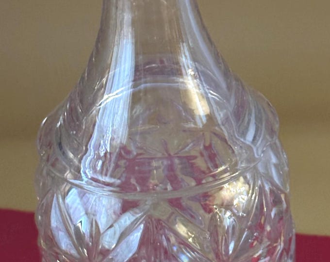 Antique EAPG Decanter, Sandwich Star Pattern, Boston & Sandwich Glass Factory