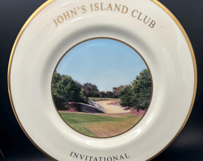 Vintage John’s Island Club Invitational Large Plate Lover Antiques and Vintage