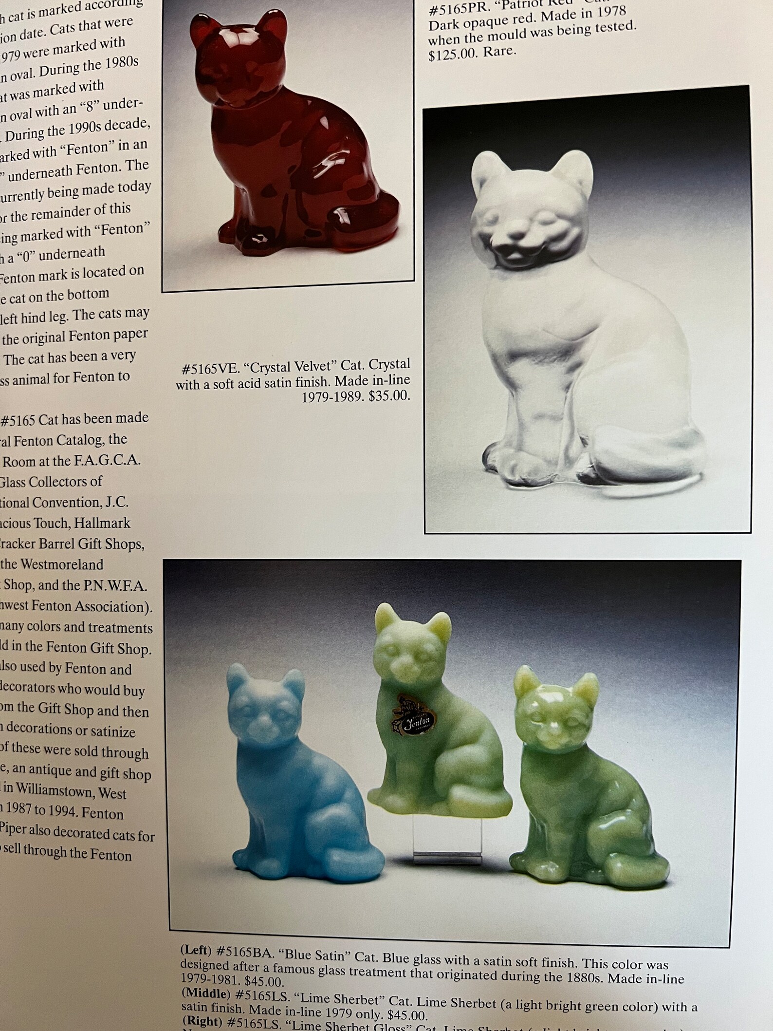 Vintage Fenton Glass Cats and Dogs Guide Book by Tara Etsy