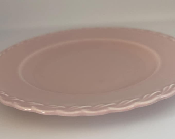 Vernon Kilns Native California Pink Plate, Lover Antiques and Vintage