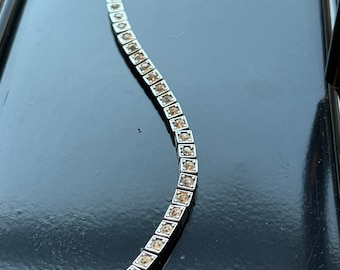 Vintage Rhinestone Tennis Bracelet Jewelry