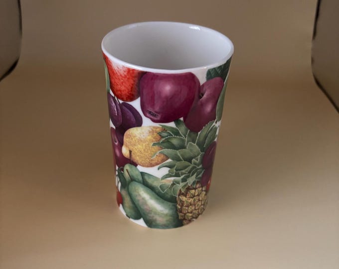 Dunoon Bone China Mug, Floral Covent Garden Caroline Bessey Made in England, Pretty Gift for Her or Him, Vintage Fine Bone China Cup