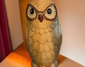 Vintage Cosafina Porcelain Owl Umbrella Holder - Made in Portugal