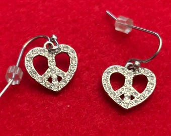 Heart Shaped Pretzel Silver Earrings, Lover Antiques and Vintage