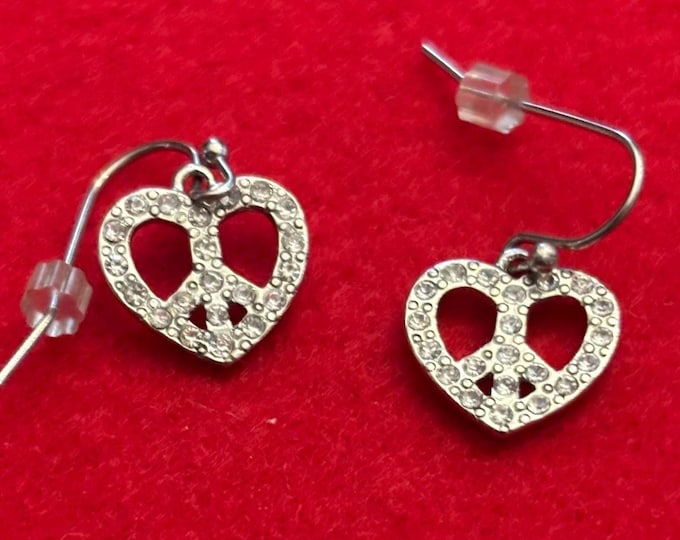 Heart Shaped Pretzel Silver Earrings, Lover Antiques and Vintage