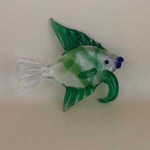 Vintage Murano Colorful Glass Fish Figurine Mini Glass Fish Art Glass Under the Sea Lover Antiques and Vintage
