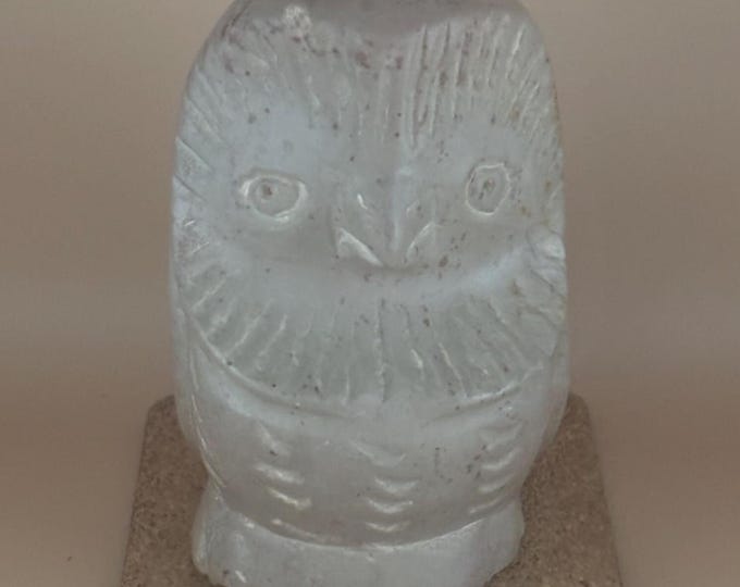 Vintage Owl Carved Figurine Made of Soapstone Lover Antiques and Vintage