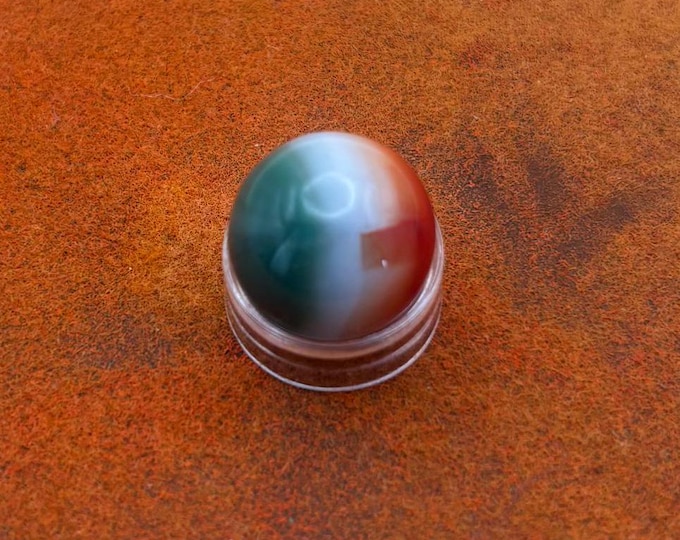 Vintage Vitro All Red Glass Marble Lover Antiques and Vintage