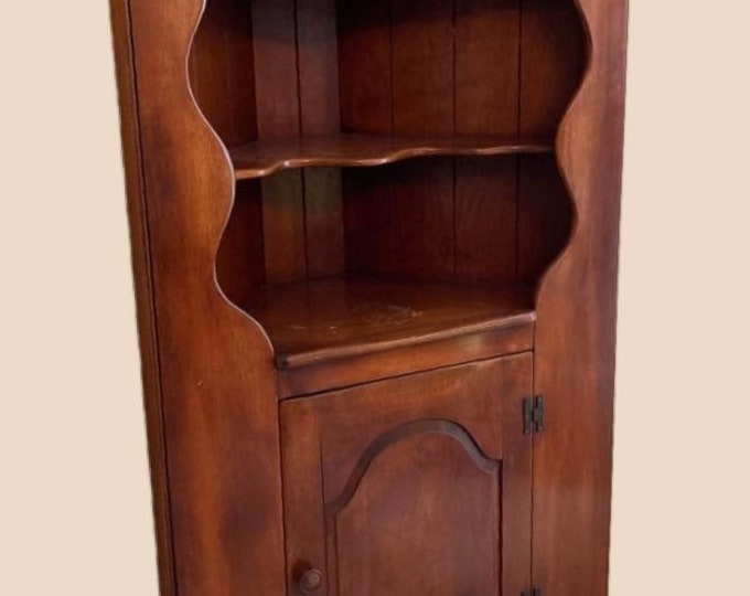 Cushman Colonial Creations Corner Cupboard 499 No. 3-89, Cushman Corner Cabinet, Lover Antiques and Vintage