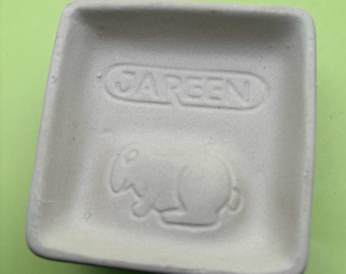 Vintage Jareen Bunny Butter Mold Rabbit Clay Stamp Chocolate Mold Lover Antiques and Vintage