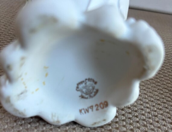 Vintage Lefton Vase With Double Handles Capodimonte Roses Hand