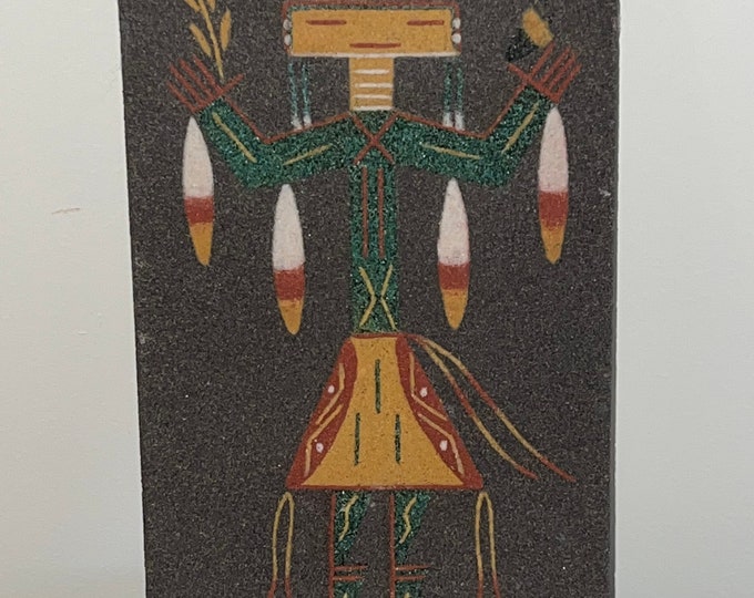 Vintage Sand Art by Ernest Hunt Navajo Sand Art from 1978 Southwest Southwestern Artwork Lover Antiques and Vintage