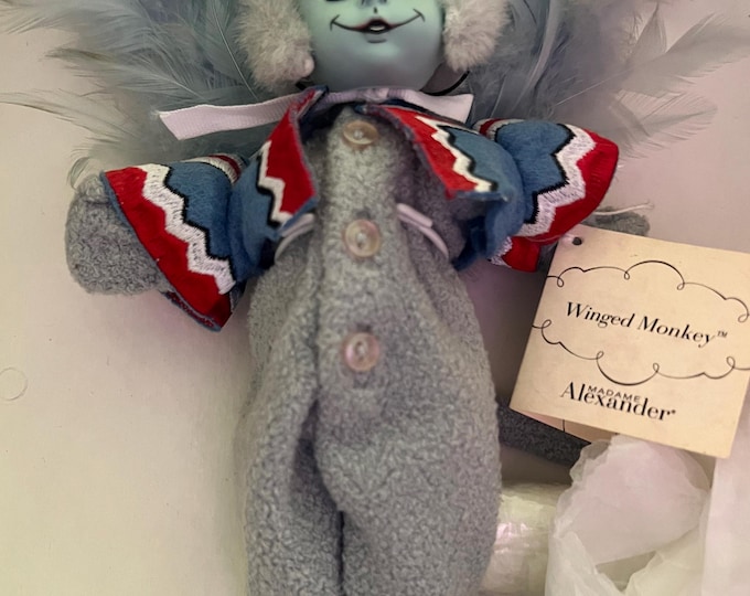Vintage Madame Alexander Winged Monkey Doll No. 25950 8” doll from The Wizard of Oz Dolls Collection Lover Antiques and Vintage
