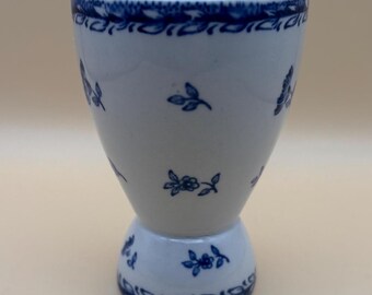Vintage Arabia Finland Blue Floral Print Double Egg Cup Designed by Olga Also and Raija Uosikkinen Lover Antiques and Vintage