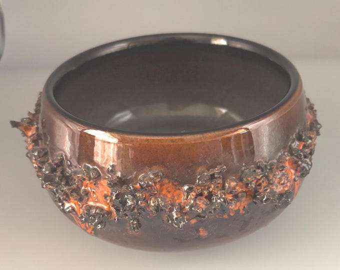 Funi Island Lava Rock Bowl, Handmade in Iceland Circa 1970's, Lover Antiques and Vintage