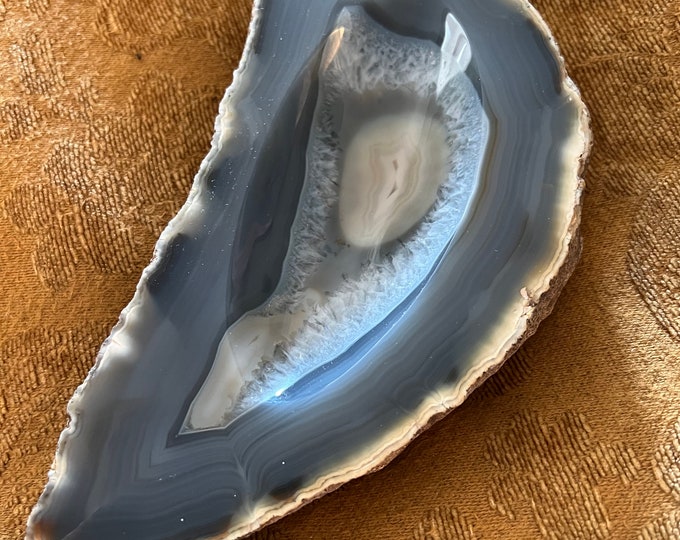 Vintage Agate Quartz Polished Geode Slice Home Decor Lover Antiques and Vintage