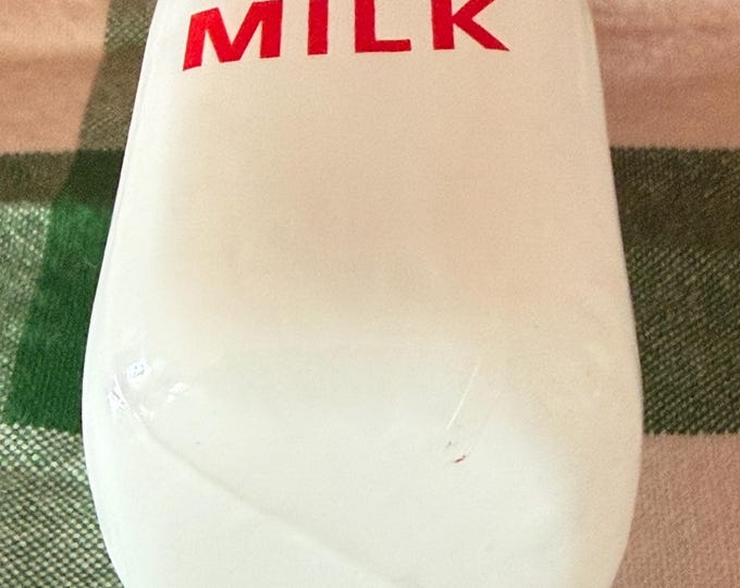 Vintage Fresh Milk Bottle Ornament Retro Glass Dairy Farm Kitchen Decor