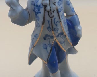 Vintage British Man Hand Painted and Gold Gilded Japan Figurine Man Lover Antiques and Vintage