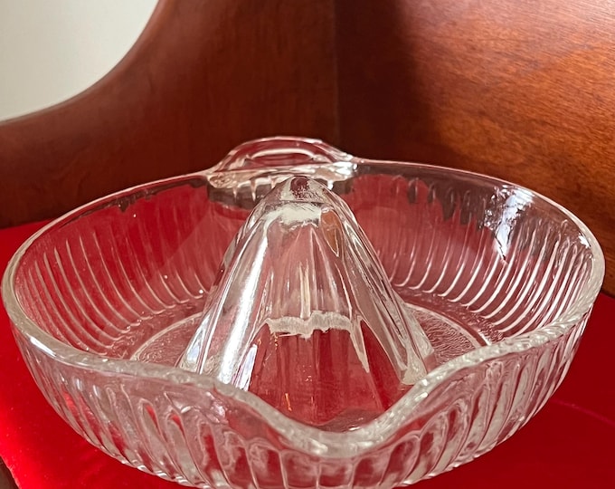 Vintage Glass Citrus Juicer Reamer Bowl with Spout No Flaws Pretty Glass Art Lover Antiques and Vintage