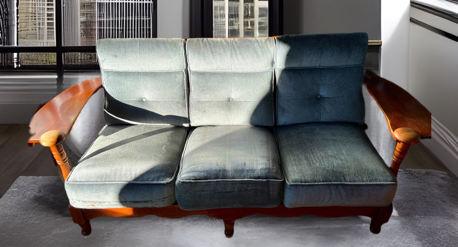 Cushman Council Room Settee No. 01853 Couch Sofa Mid Century Modern