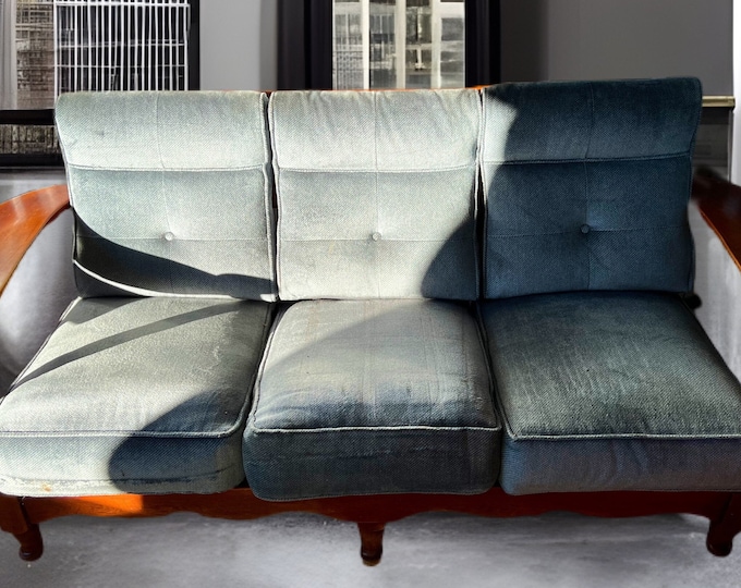 Cushman Council Room Settee No. 01853 Couch Sofa Mid Century Modern Couch Original Condition
