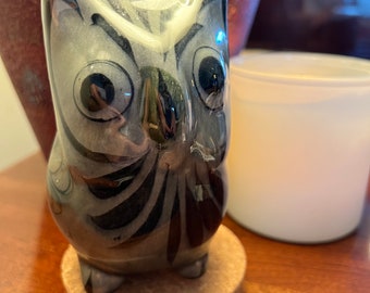 Vintage Tonala Pottery Owl - El Palomar Ken Edwards - Mexican Folk Art