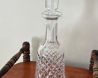 Vintage Waterford Wine Decanter & Stopper Crystal Cut Glass Art Lover Antiques and Vintage