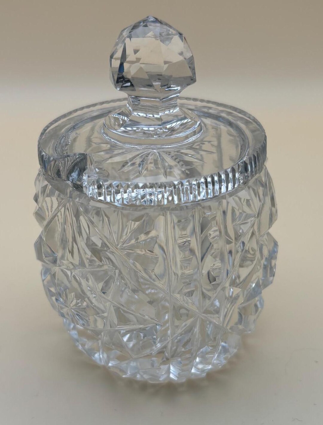 Crystal Sugar Bowl With Lid
