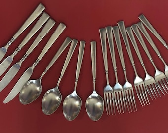 Vintage Set of Silverware Utensils Lover Antiques and Vintage