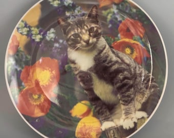 Vintage Tabby Cat Collection Plate Lover Antiques and Vintage