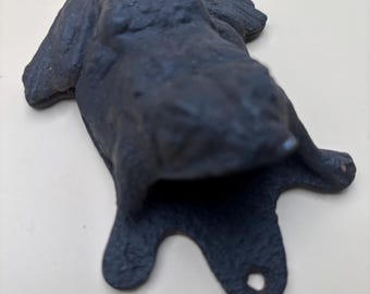 Antique Cast Iron Frog Animal Figurine Lover Antiques and Vintage