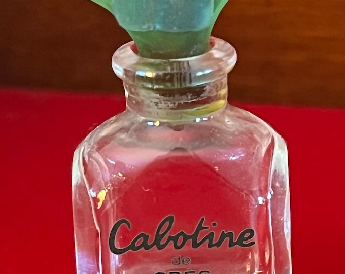 Vintage Cabotine de Gres Perfume EDP Cacharel Mini Décanter Travel Perfume Bottle, Lover Antiques and Vintage