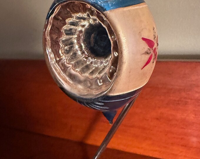 Vintage Diorama Teardrop Ornament, Made in Poland, Circa 1940’s, Polish Diorama Ornament, Lover Antiques and Vintage