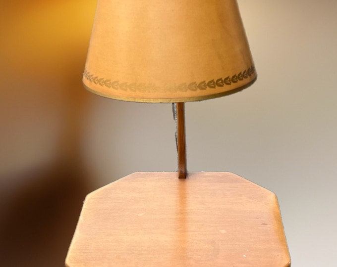 Cushman Colonial Creations Two Shelf Table Lamp No. 5402 Mid Century Modern Rustic Home Decor Lover Antiques and Vintage