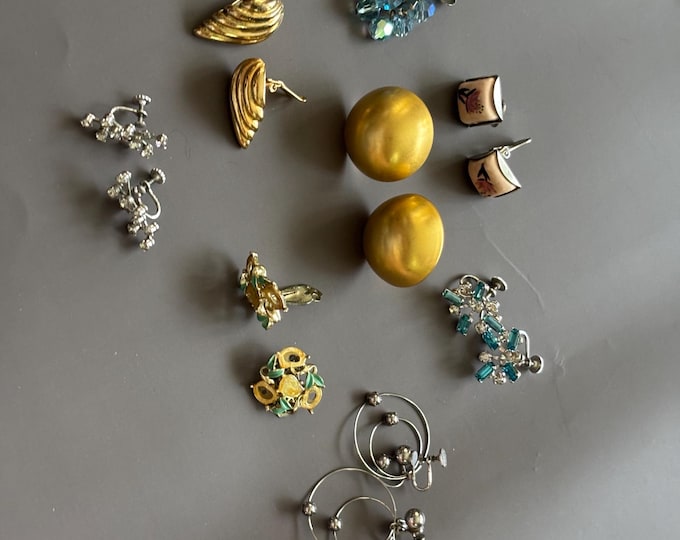 Vintage Earrings Collection Variety Jewelry Lot Lover Antiques and Vintage