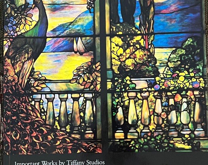 Christie’s Important Works by Tiffany Studios and John La Farge Book, Tiffany Guide Book, Christies Book on Tiffany, Lover Antiques