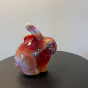 Vintage Fenton Ruby Red Slag Glass Rabbit Bunny Special Order for Levay ...