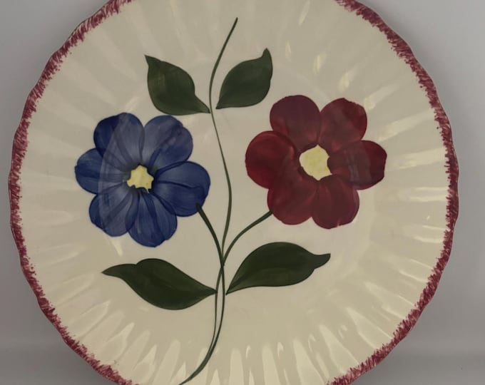 Blue Ridge Ashland Dinner Plate, by Southern Pottery, Circa 1930's, Lover Antiques and Vintage