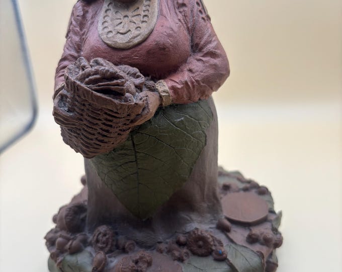 Vintage Tom Clark Gnome: Mom Too Baking Pecan Pie, Retired Edition #85