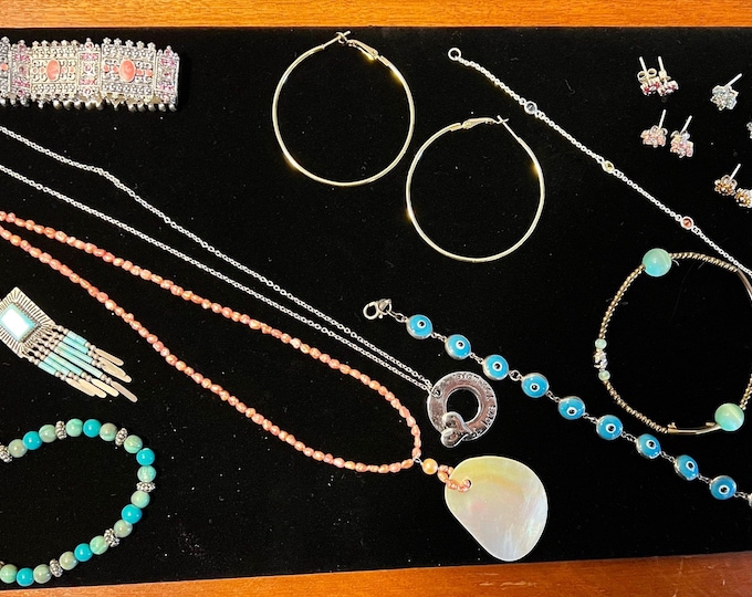 Vintage Jewelry Lot Necklaces Earrings Bracelets Jewelry Collection pieces Jewelry Lover Antiques necklace sterling silver turquoise