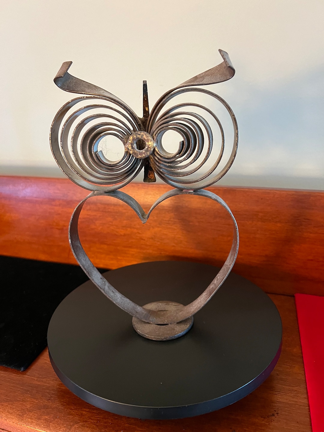 Vintage Owl Metal Art, Owl Wall Hanging, Owl Metal Wall Art, Metal Wall