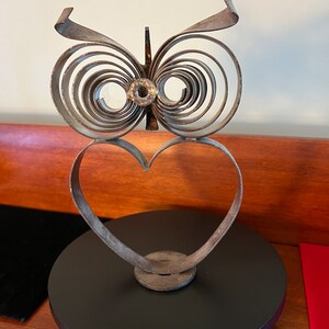 Vintage Metal Owl Art: 1960s Wall Hanging Decor