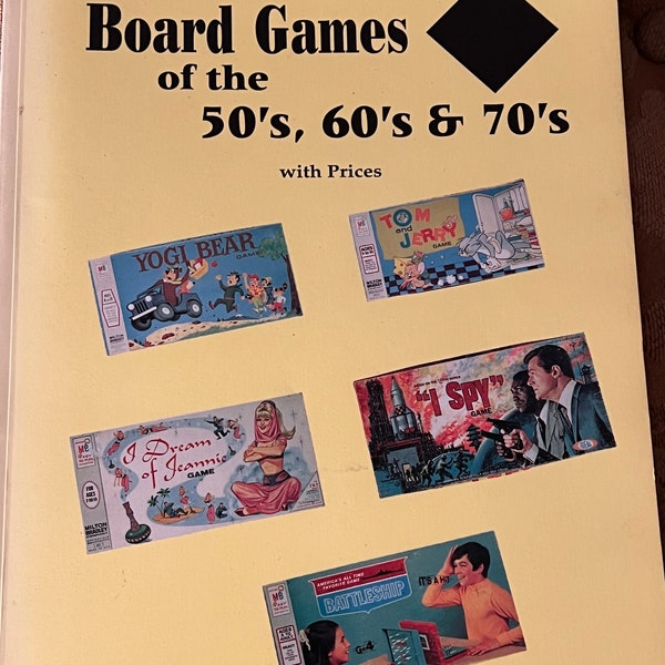 Vintage Board Games of the 50’s, 60’s & 70’s Book with Prices, Lover Antiques and Vintage