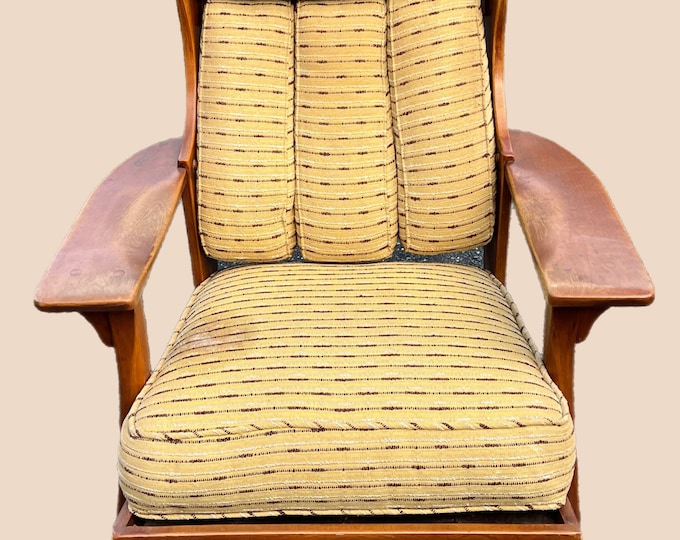 Cushman Colonial Creations Manchester High Back Wing Platform Rocker No. 9093 with the original snap on cushions