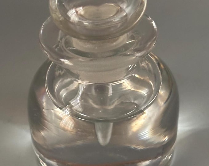 Vintage Pairpoint Glass Inkwell Decanter with Stopper Lover Antiques and Vintage