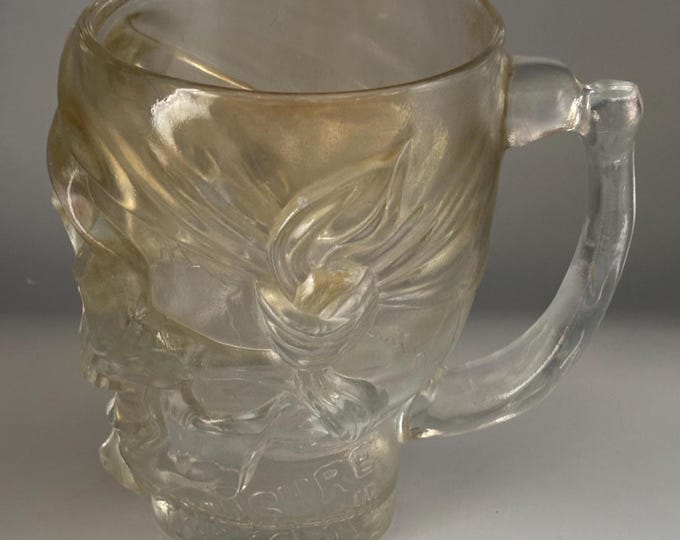 Luminarc USA Glass Pirate Skull Mug, Treasure Island Casino in Las Vegas