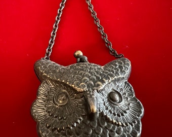 Antique 1904 World's Fair Expo St. Louis, MO Metal Owl Coin, Trinket, Purse, Bag, Lover Antiques and Vintage