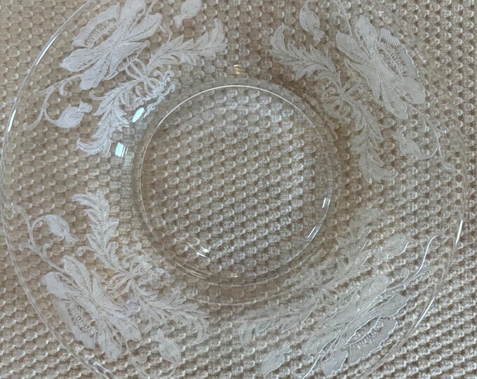 Vintage Tiffin Glass Flanders Serving Platter Lover Antiques and Vintage